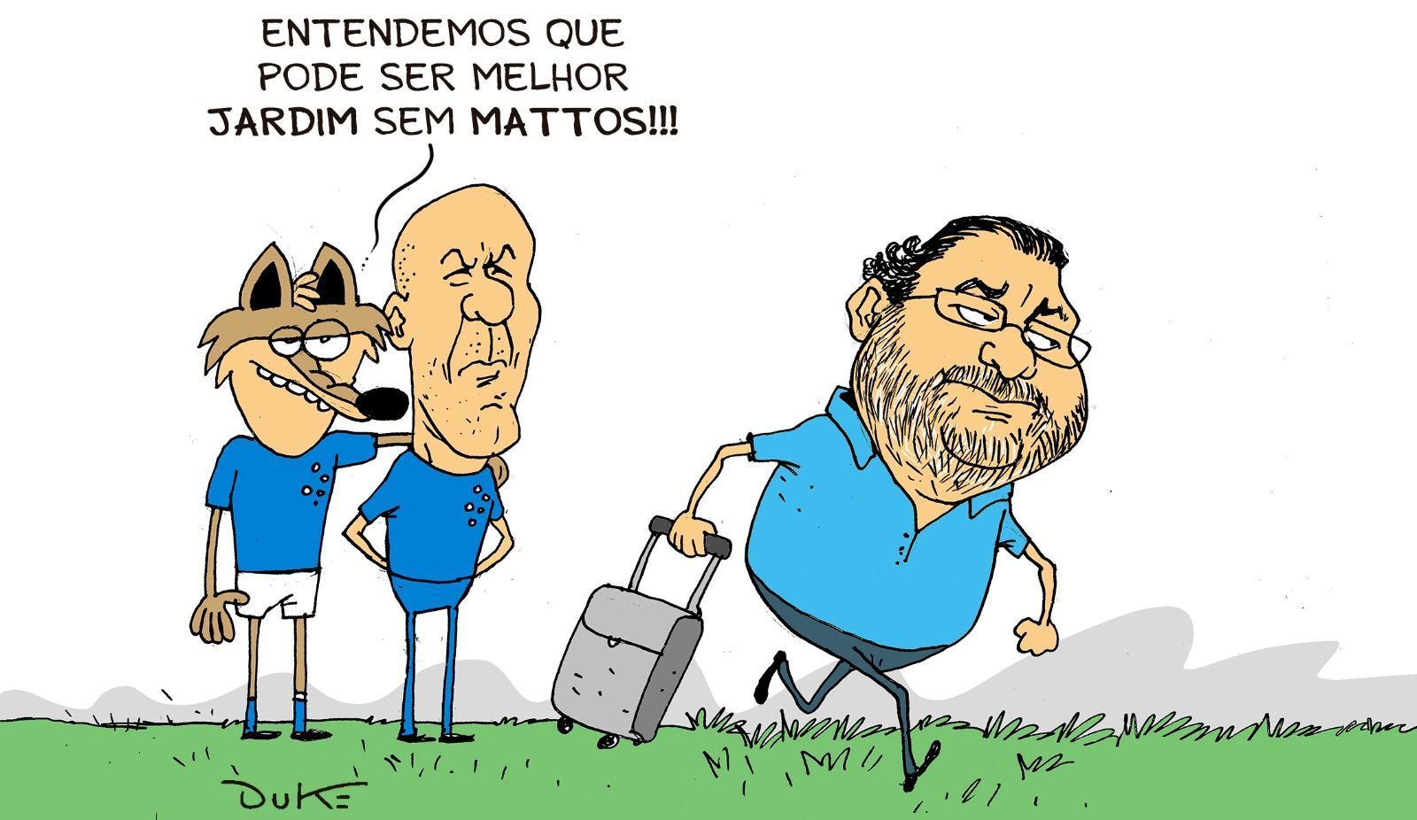 Charge do Duke | A provável saída de Alexandre Mattos do Cruzeiro