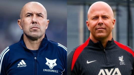 Leonardo Jardim, técnico do Cruzeiro, e Arne Slot, do Liverpool