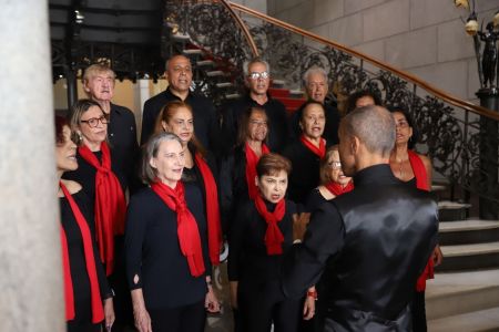 Apresentação do coral da Associação dos Magistrados Mineiros (Amagis) no Palácio da Liberdade nesta segunda (2)