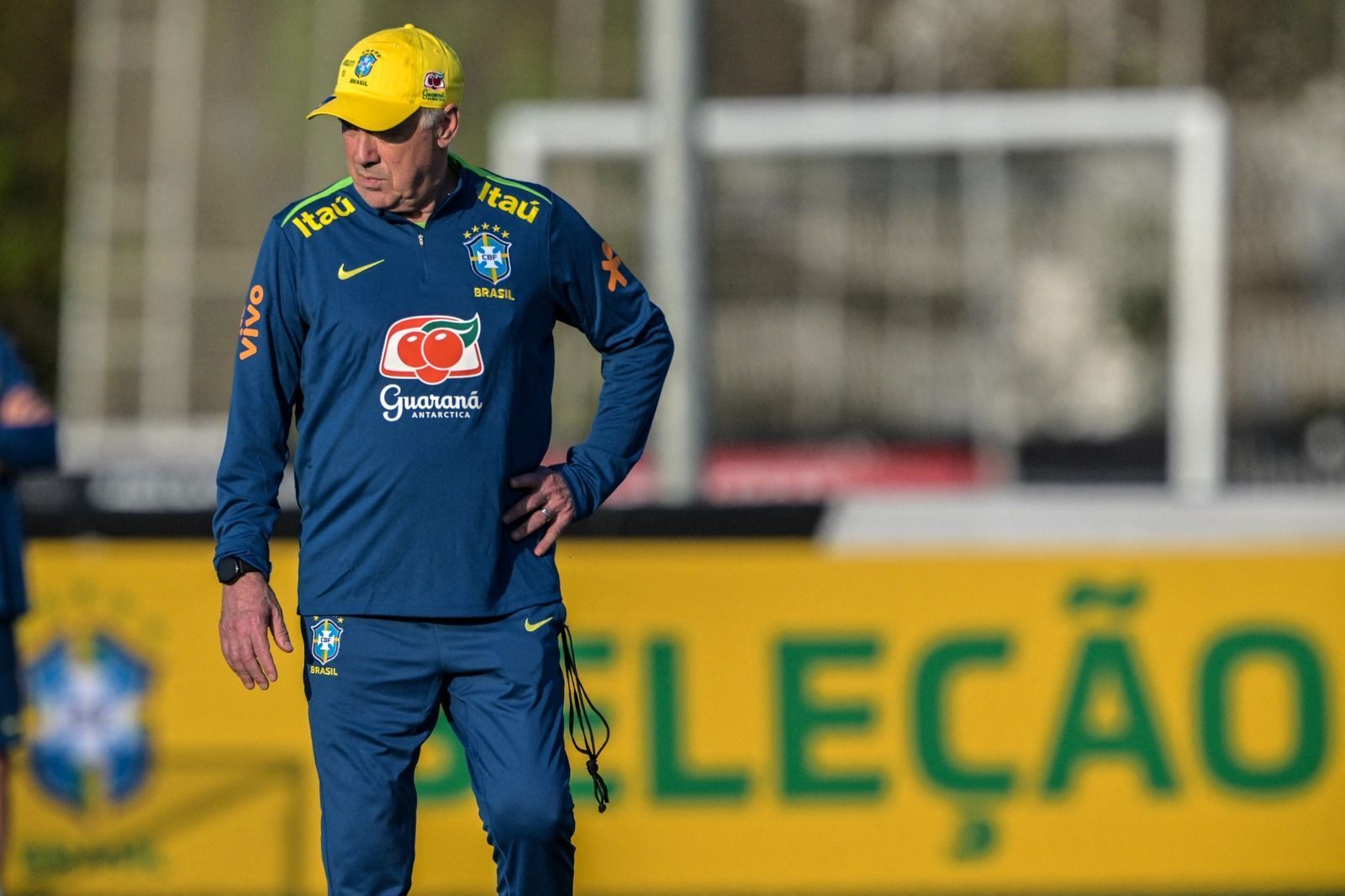 ⁠Veja como Ancelotti se comportou no primeiro treino da Seleção Brasileira