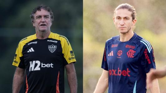 Cuca e Filipe Luís se enfrentarão pela Copa do Brasil e pelo Campeonato Brasileiro