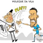 Charge do Duke | O gol de mão de Neymar contra o Botafogo
