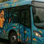 Ônibus da Grande BH são customizados e viram palco de intervenção de arte urbana