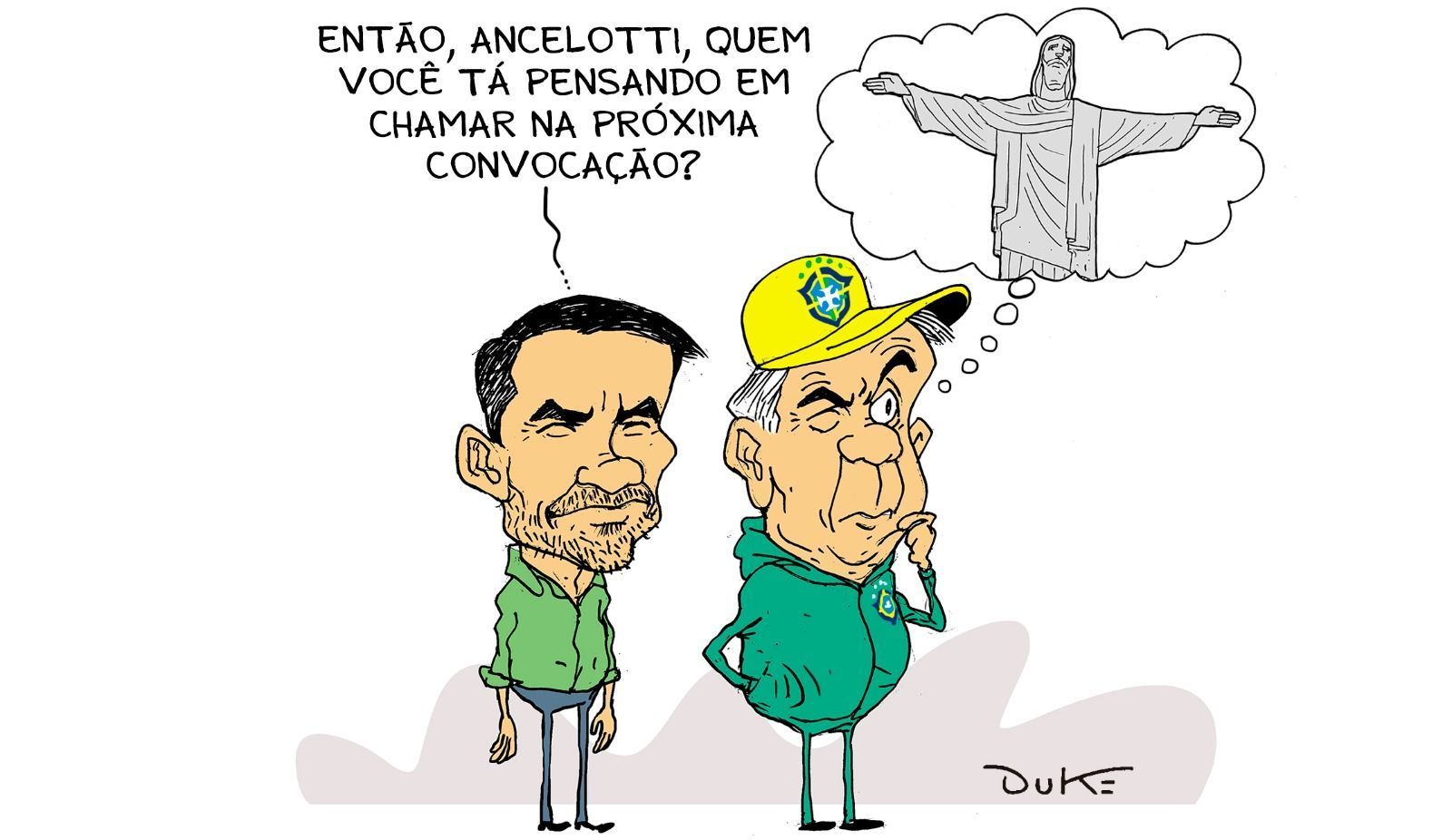 Charge do Duke | O começo de Ancelotti na Seleção Brasileira