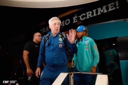 Ancelotti fará sua estreia no comando técnico da Seleção Brasileira