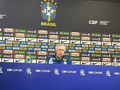 Carlo Ancelotti, em entrevista coletiva, nesta segunda-feira (9)