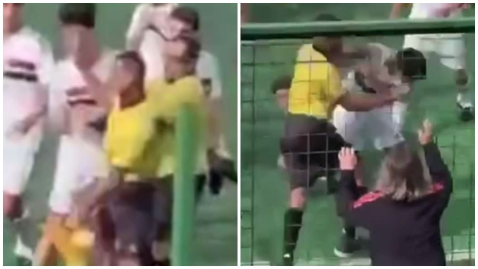 Bandeirinha agride jogadores em partida sub-17 e gera confusão generalizada