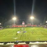 Vitória x Cruzeiro: gramado do Barradão fica alagado horas antes de jogo