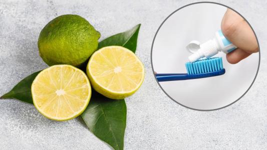Limão e creme dental