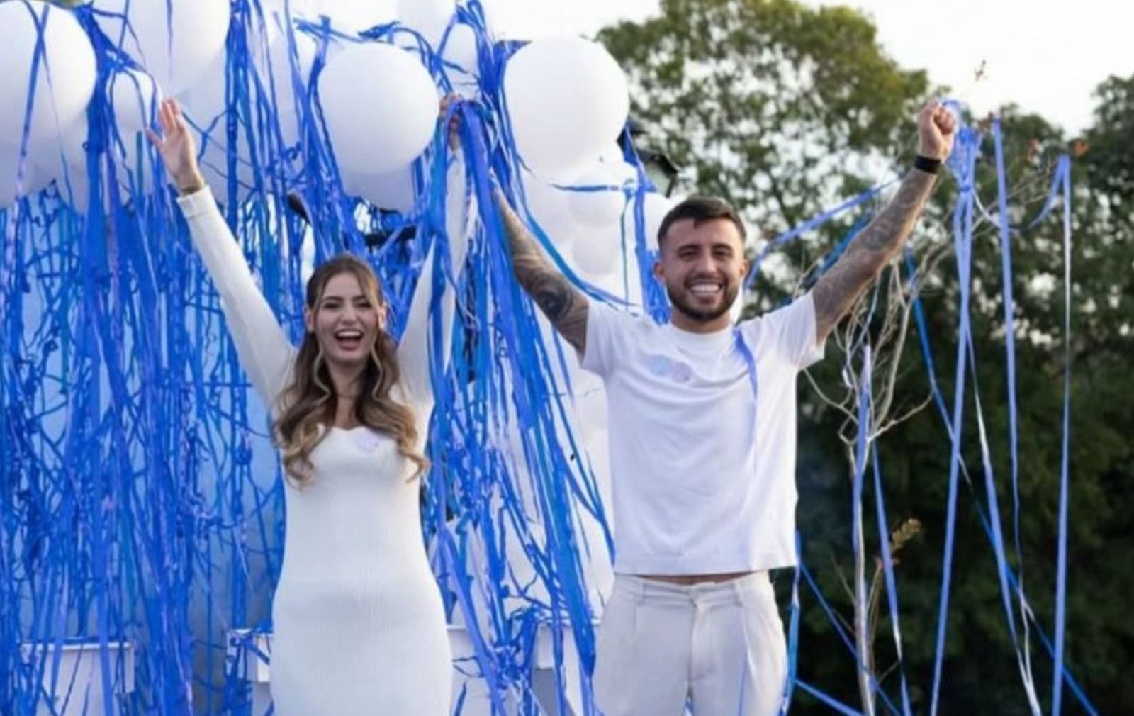 Matheus Henrique, do Cruzeiro, anuncia gravidez da esposa: 'Melhor presente'