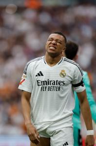 Kylian Mbappé em ação pelo Real Madrid