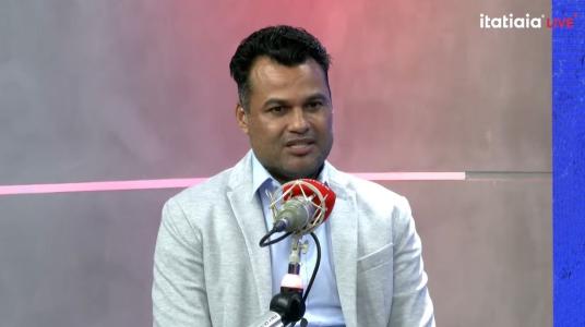 Cléber Monteiro, ex-Cruzeiro, durante entrevista à Itatiaia