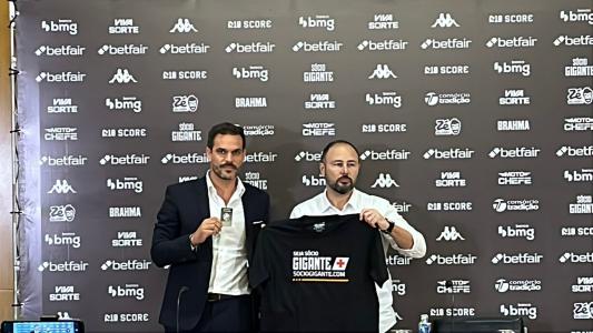 Admar Lopes ao lado do CEO da SAF do Vasco, Carlos Amodeo