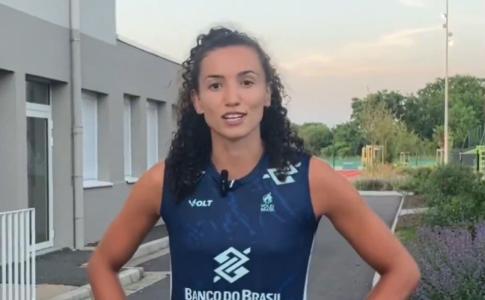 Gabi Guimarães durante preparação da Seleção Feminina Brasileira de Vôlei