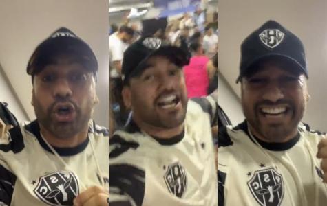 Hadson Nery, o Hadballa, vibrou com a vitória do Paysandu sobre o Remo na Série B do Campeonato Brasileiro