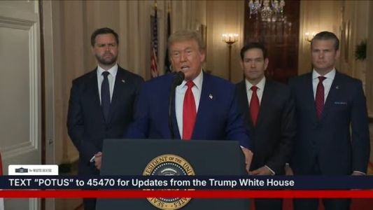 Presidente dos Estados Unidos falou à nação americana na noite deste sábado (21) após ataques contra o Irã