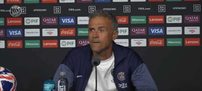 Luis Enrique, técnico do PSG, em entrevista coletiva antes de jogo pelo Mundial de Clubes