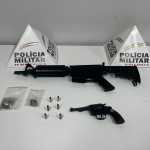 PM apreende armas na busca por suspeitos de duplo homicídio em Fabriciano