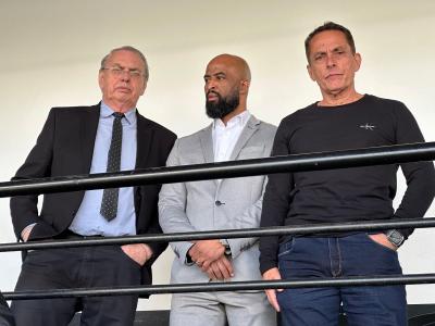 Diretoria do Corinthians compareceu à Fazendinha para ver Corinthians x Vasco