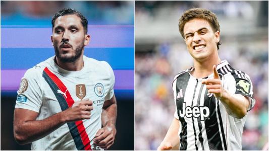 Cherki (esq), do Manchester City, e Yildiz (dir), da Juventus