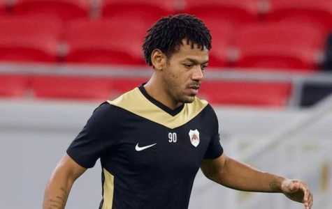 Romarinho, ex-Corinthians, durante treino pelo Al-Rayyan-CAT