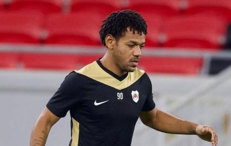 Romarinho, ex-Corinthians, durante treino pelo Al-Rayyan-CAT