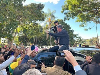 Ex-presidente Jair Bolsonaro (PL) esteve em Belo Horizonte nesta quinta-feira (26)