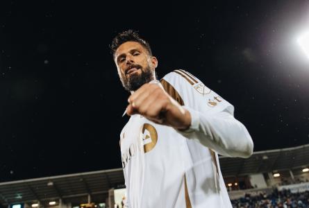 Olivier Giroud durante partida pelo LAFC-EUA