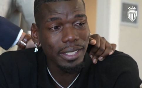 De volta ao futebol, Pogba vai às lágrimas após assinar com o Monaco