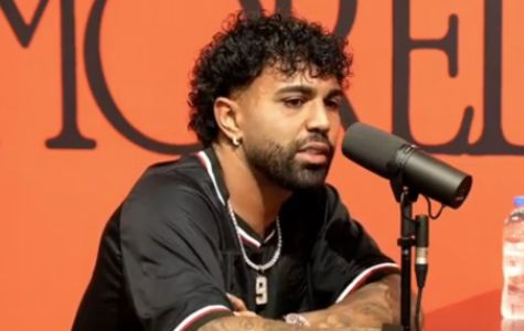 Gabigol durante entrevista ao Podpah, nesta terça-feira (1)