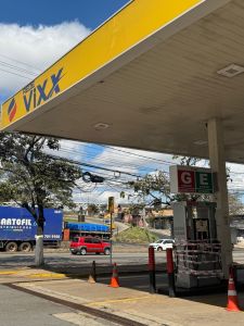 posto de combustível interditado