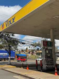 posto de combustível interditado