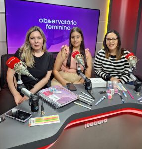 O podcast Observatório Feminino vai ao ar todos os domingos, às 8h30, na Rádio Itatiaia