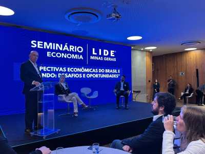 Henrique Meirelles no evento LIDE Minas Gerais