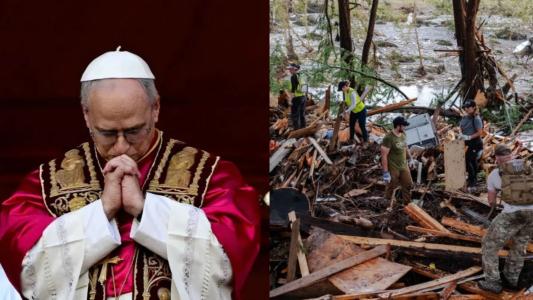 papa Leão XIV_fala sobre as enchentes no Texas