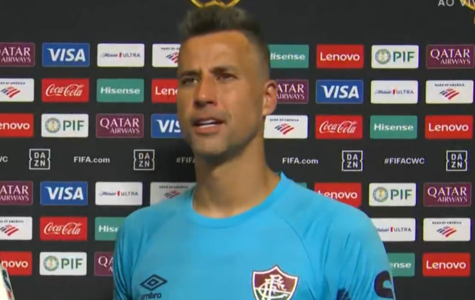 Fábio reage à eliminação do Fluminense para o Chelsea no Mundial de Clubes