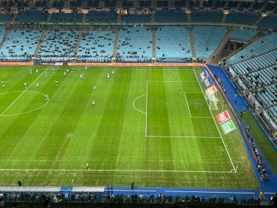 Gramado da Arena em Grêmio x São José pela Recopa Gaúcha