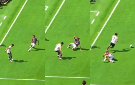 Pedro Neto, do Chelsea, aplicou drible impressionante em Guga, do Fluminense