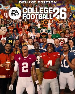 Capa da edição Deluxe do EA SPORTS College Football 26