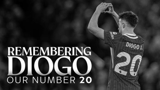 Homenagem do Liverpool a Diogo Jota