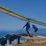 Vídeo: piloto morre ao saltar de asa-delta e sofrer queda de 40 metros