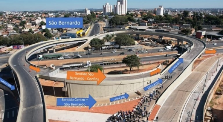 Trânsito em BH: novos acessos do Viaduto Sargento Roger Dias são liberados nesta quarta-feira (16)