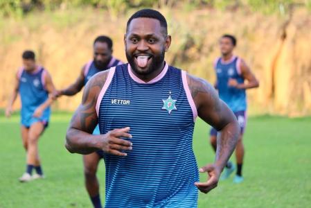 Jobson durante treino pelo Capixaba, seu último clube