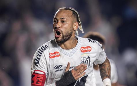 Neymar marcou gol na vitória do Santos sobre o Flamengo