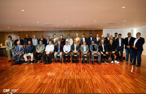 Samir Xaud, presidente da CBF, se reuniu pela primeira vez com os dirigentes dos 20 clubes da Série B