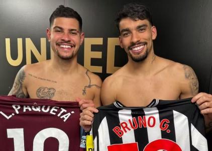 Bruno Guimarães e Lucas Paquetá são grandes amigos