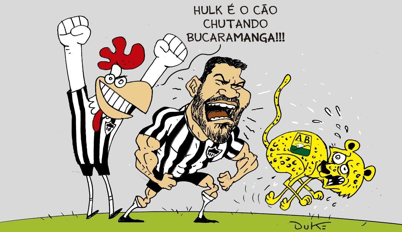 Charge do Duke | A vitória do Atlético com gol de Hulk na Sul-Americana