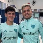 Filho de Fagner faz primeiro treino com profissionais do Cruzeiro, e pai reage