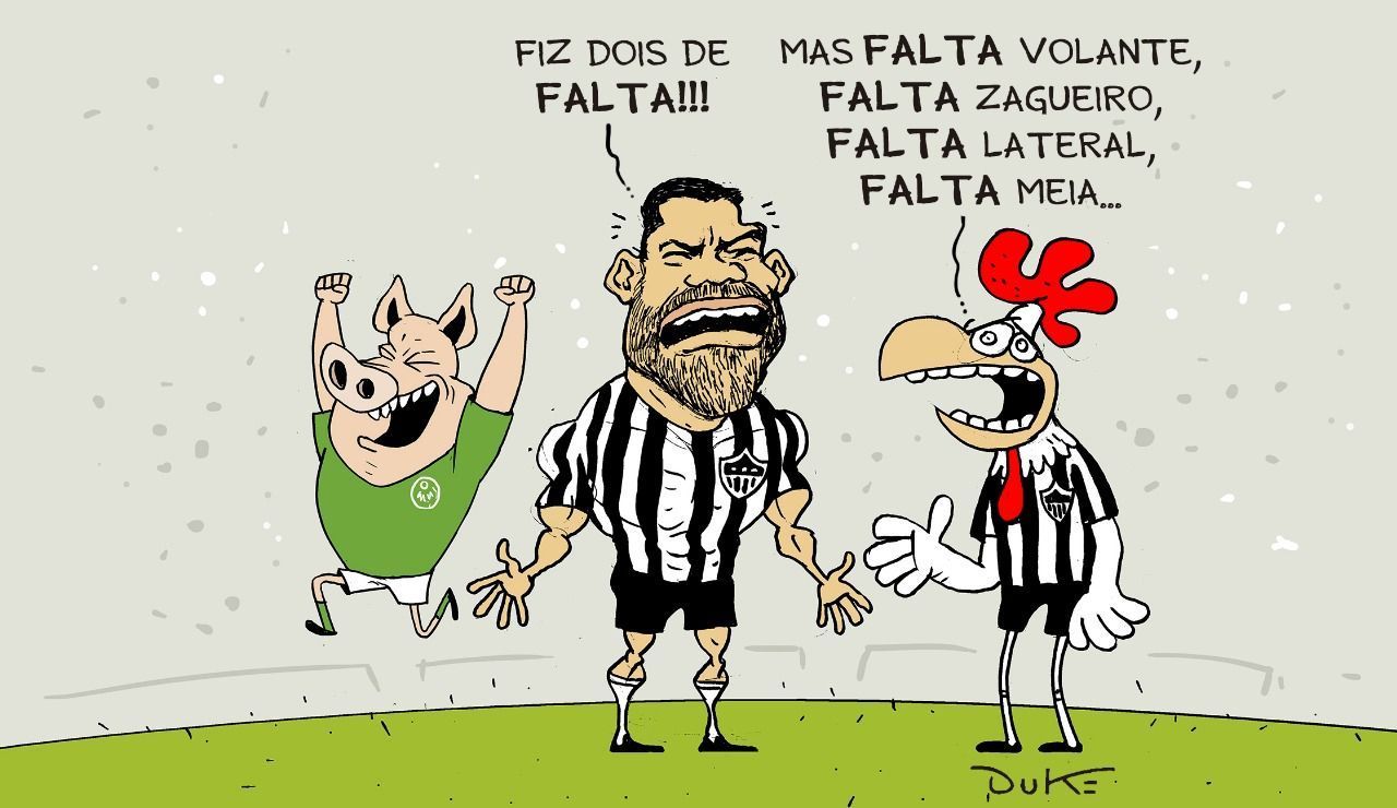 Charge do Duke | A derrota do Atlético para o Palmeiras com show de Hulk