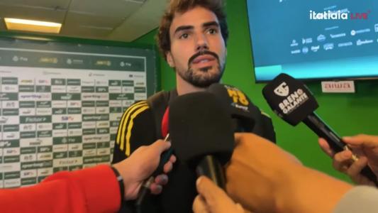 Igor Gomes em zona mista após derrota do Atlético para o Palmeiras
